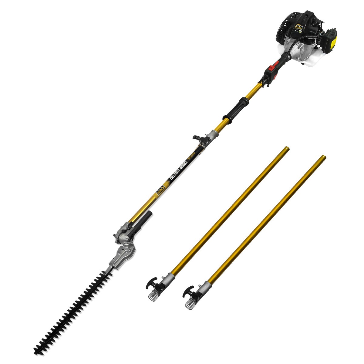 BlackMax 52cc Petrol 2 Stroke Heavy Duty 450mm Pole Hedge Trimmer Australia