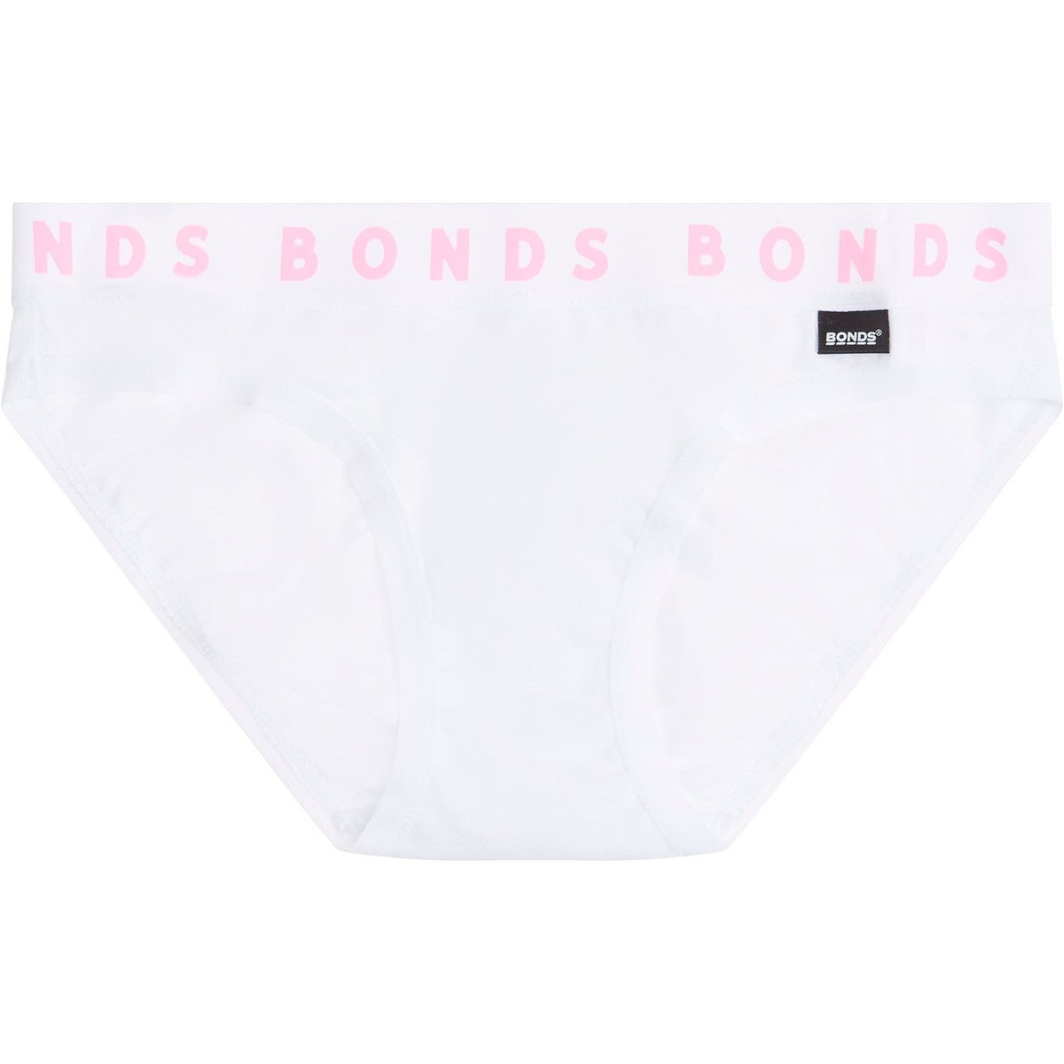 1 X Bonds Girls Stretchies Bikini Underwear Brief Kids Undies Knickers White