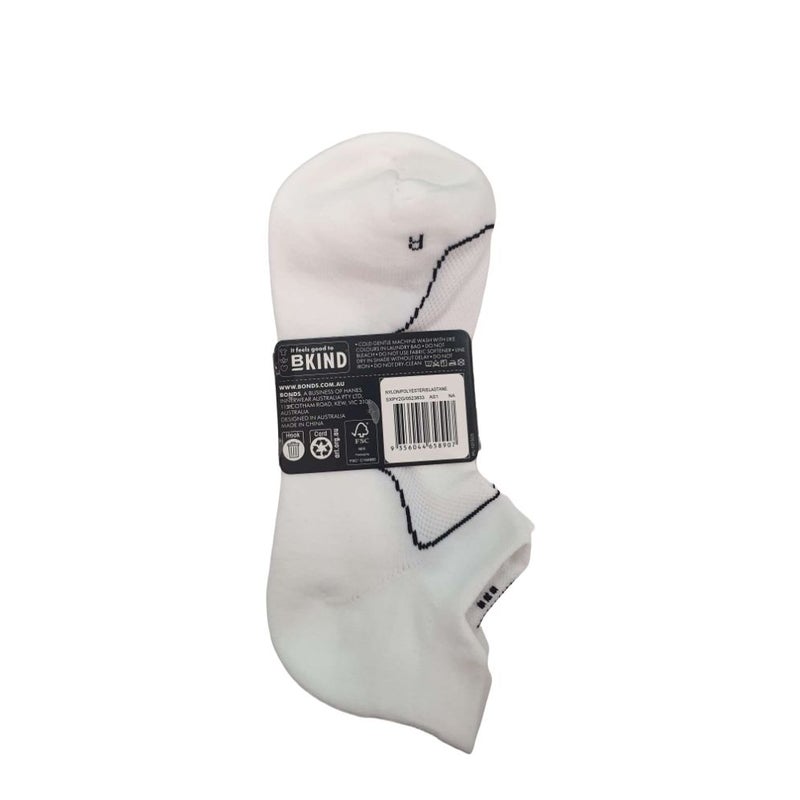 Bonds Men's X-Temp Low Cut Socks 3 Pack - Black