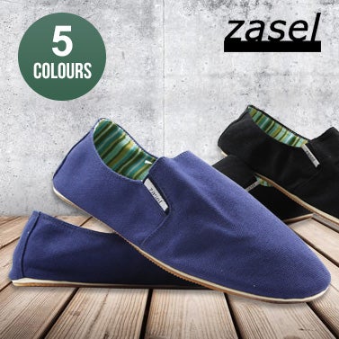 Mens Zasel Canvas Slip-On Shoes