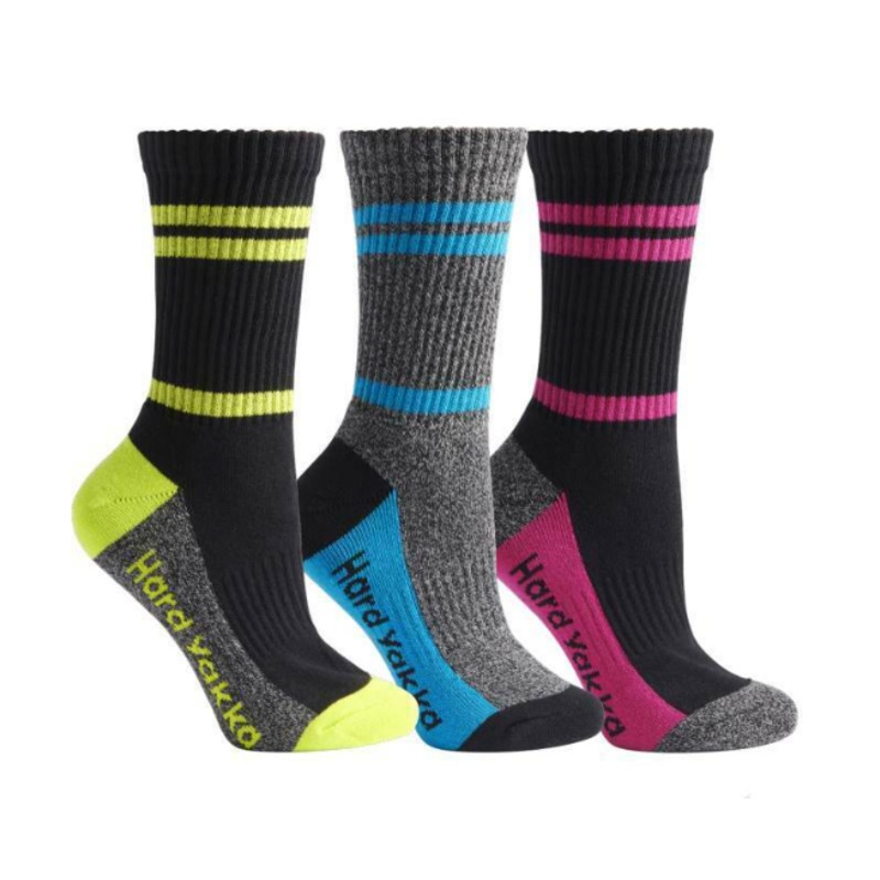 Buy 12 Pairs X Hard Yakka Womens Crew Work Socks Multi Coloured Mydeal 8731