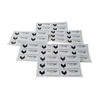 1200 Pieces X Egg Carton Label Adhesive Stickers For Chicken Eggs 8Cm X 3Cm
