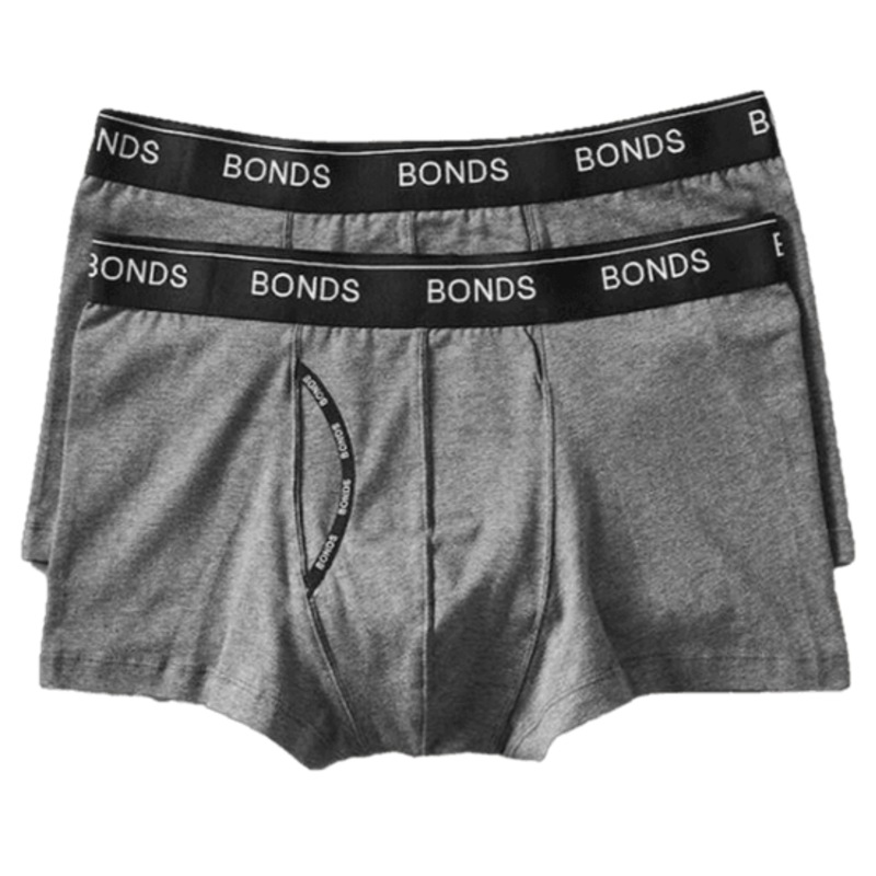 Buy 2 X Bonds Guyfront Trunk Mens Underwear Trunks Undies Charcoal