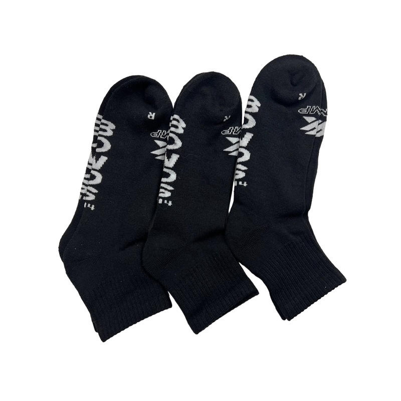 Buy 3 Pairs X Bonds Mens XTemp Quarter Crew Socks Black/White As7 MyDeal