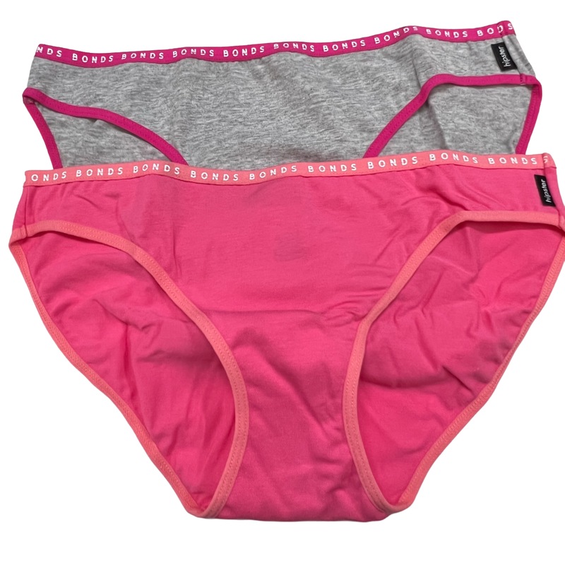 Buy 4 Pack X Bonds Womens Hipster Bikini Underwear Briefs Pink & Grey