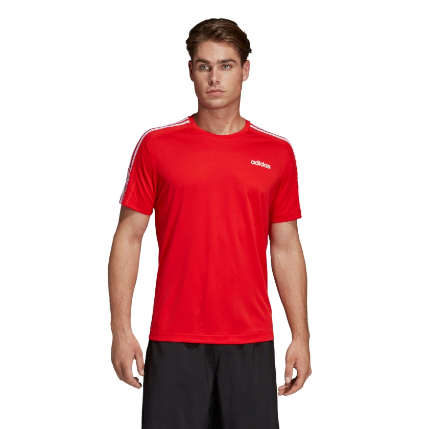 Adidas Mens D2m 3-Stripes Training Active Tee T-Shirt Australia