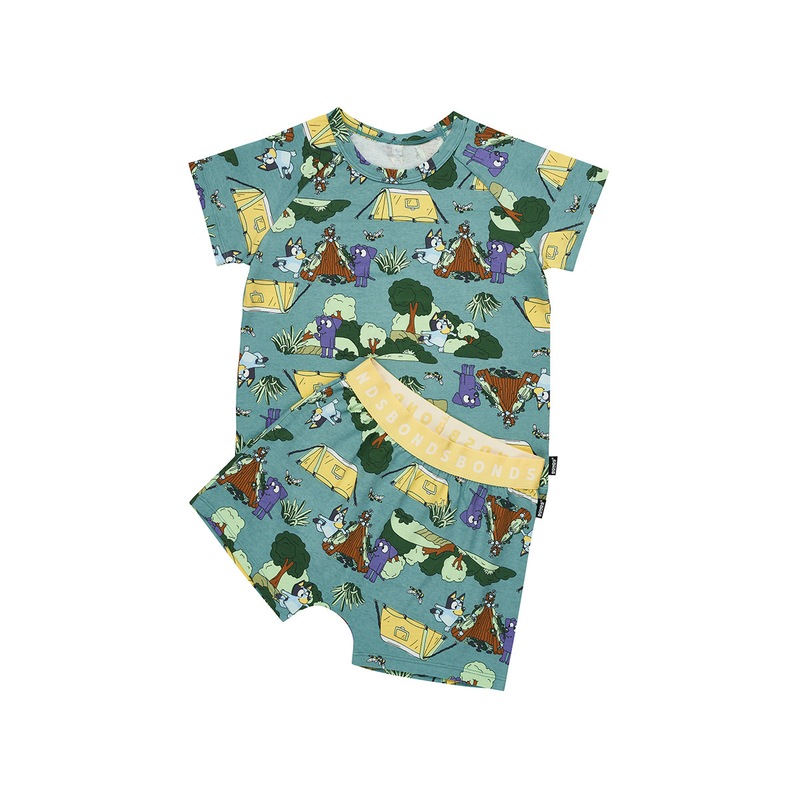 Buy Bonds Baby Kids Sleep Set Sleepwear Bluey Camping Cacti MyDeal