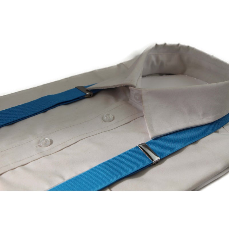 Buy Boys Adjustable Light Blue 65Cms Suspenders - MyDeal