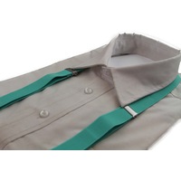 Boys Adjustable Mint Green 65Cms Suspenders