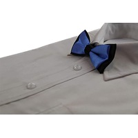 Boys Cornflower Blue Two Tone Layer Bow Tie