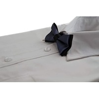 Boys Gunmetal Two Tone Layer Bow Tie