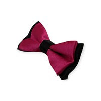 Boys Hot Pink Two Tone Layer Bow Tie