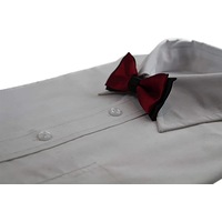 Boys Maroon Two Tone Layer Bow Tie