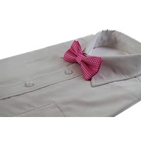 Boys Pink Polka Dot Pattern Bow Tie