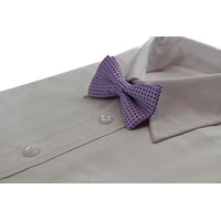 Boys Violet Polka Dot Pattern Bow Tie