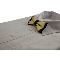 Boys Yellow Gold Two Tone Layer Bow Tie