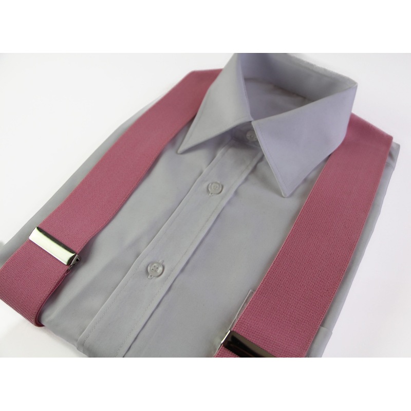Buy Extra Wide Heavy Duty Adjustable 120Cm Baby Pink Adult Mens Suspenders MyDeal