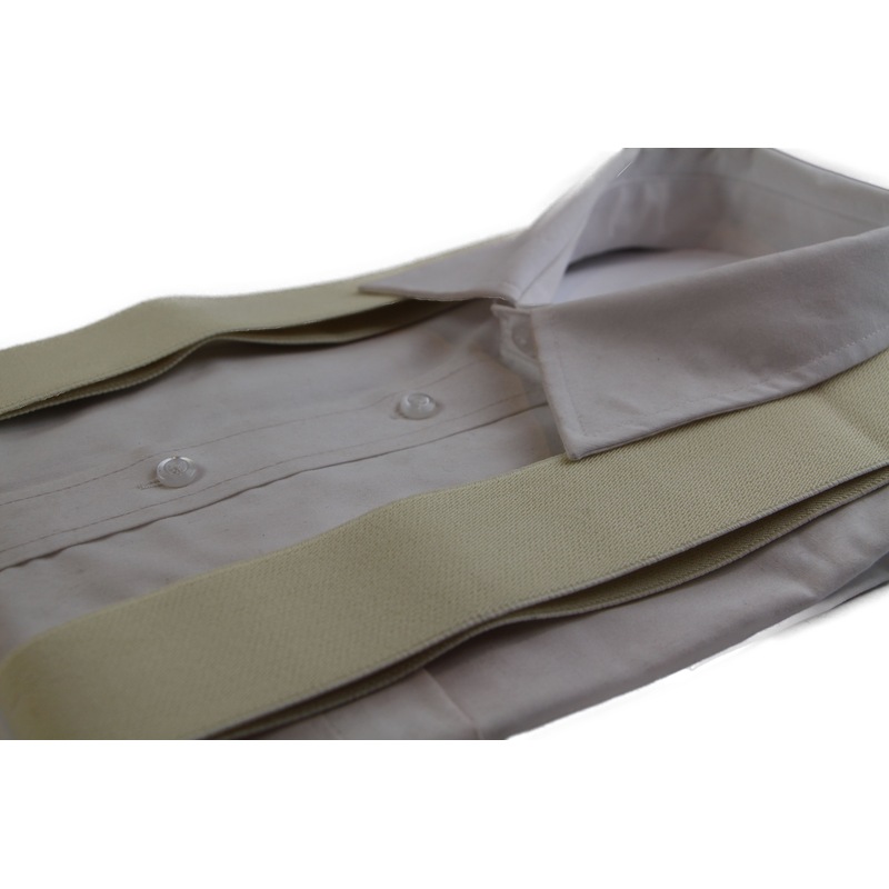Extra Wide Heavy Duty Adjustable 120Cm Ivory Adult Mens Suspenders MyDeal