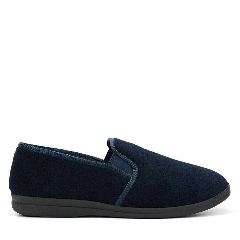 Buy Grosby Percy Slippers Mens Casual Slip On Moccasins Navy Shoes - MyDeal