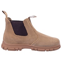 Grosby Ranch Junior Boys Boots Jnr School Leather Slip On Shoes Wheat