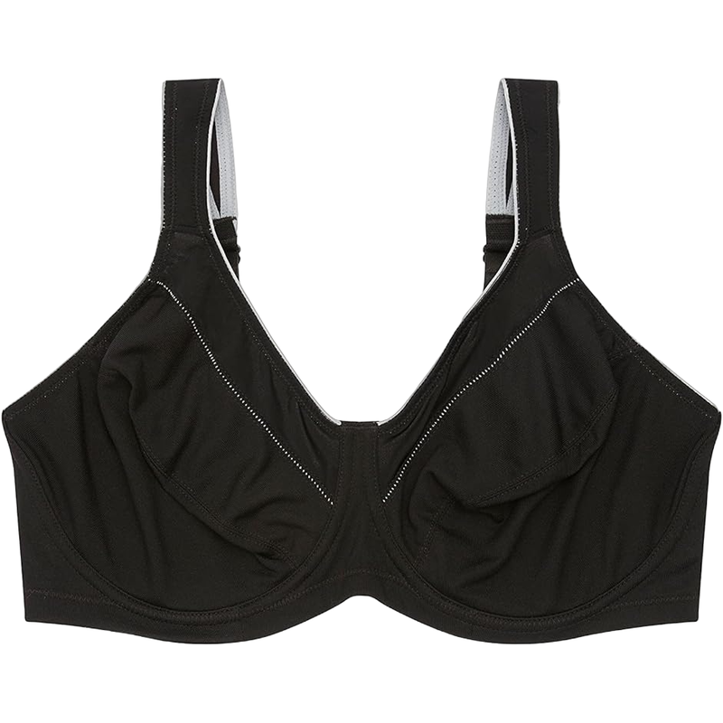 Buy Hestia Womens Everyday Active Underwire Sports Bra Black - MyDeal