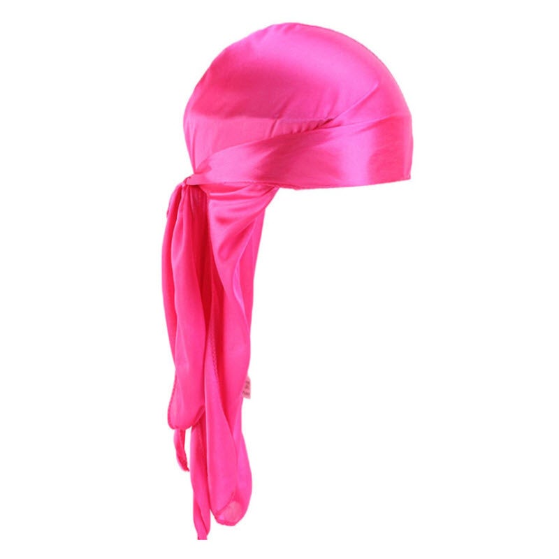 Buy Hot Pink Durag Silky Feel Doo Head Wrap Bandana Soft Cap Unisex ...