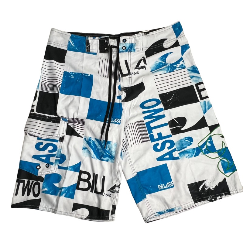 Buy Mens Asftwo White Surf Board Shorts Swimwear Comfy Bold MyDeal