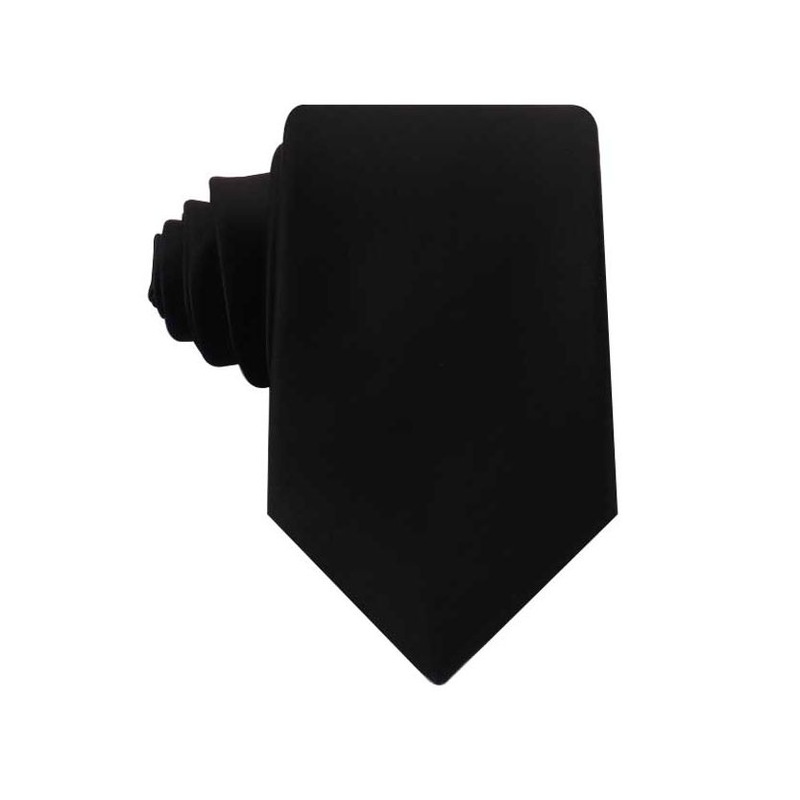 Buy Mens Black 8Cm Plain Extra Long Neck Tie MyDeal
