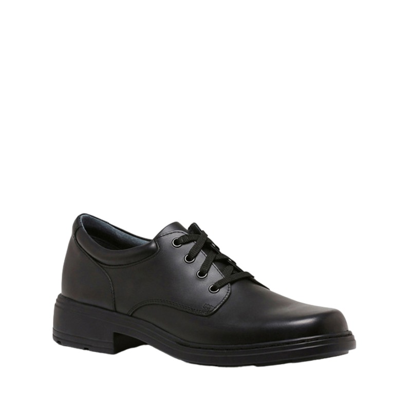 Buy Mens Clarks Infinity Black Leather Lace Up Formal Senior School
