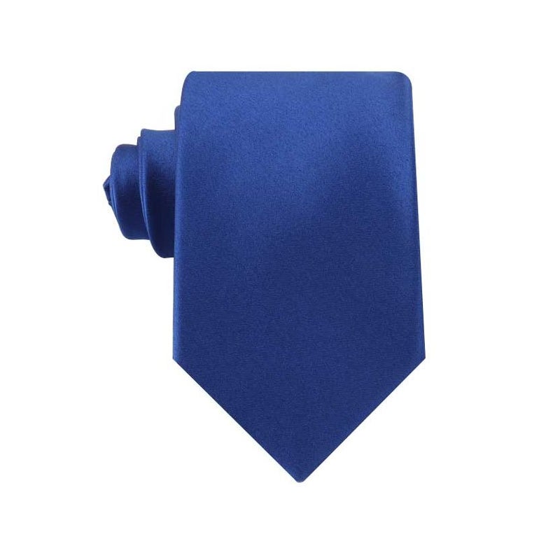 Buy Mens Royal Blue 8Cm Plain Extra Long Neck Tie - MyDeal