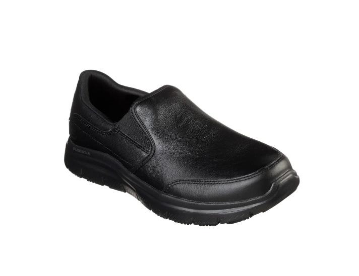 Mens Skechers Work Relaxed Fit: Flex Advantage Sr  Bronwood Black Shoes