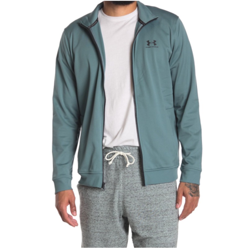 Buy Mens Under Armour Sportstyle Tricot Jacket Lichen Blue MyDeal