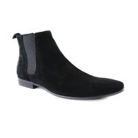 Mens Zasel Andreas Black Suede Leather Boots