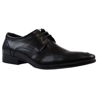 Mens Zasel Daniel Black Leather Lace Up Shoes