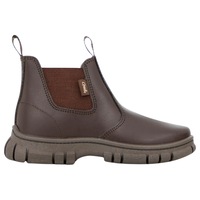 New Grosby Ranch Boots Brown Toddler Infant Boys Kids Leather Slip On Shoes