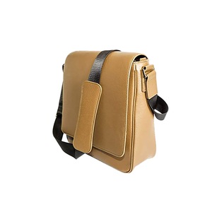 Unisex Vky Mateo Leather Messenger Shoulder Bag Handbag - Taupe