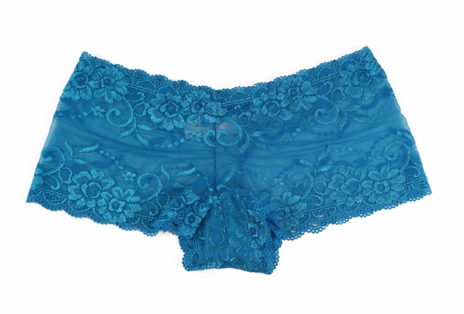 Buy Womens Sexy "Plus Size" Lace Boyleg Underwear Panties Blue Lingerie