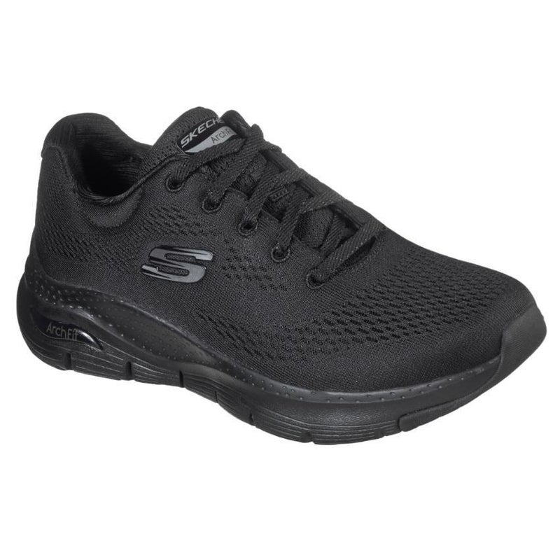Buy Womens Skechers Arch Fit - Big Appeal Black/Black Lace Up Sport ...