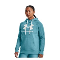 Womens Under Armour Rival Fleece Logo Glacier Blue Hoodie