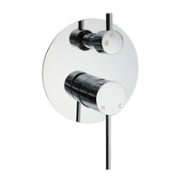 Bathroom Round Shower Bath Mixer With Diverter Tap For Bath Spout Shower Head