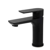 Black Standard Basin Mixer Bathroom Vanity Cabinet Laundry Sink Flick Faucet Tap