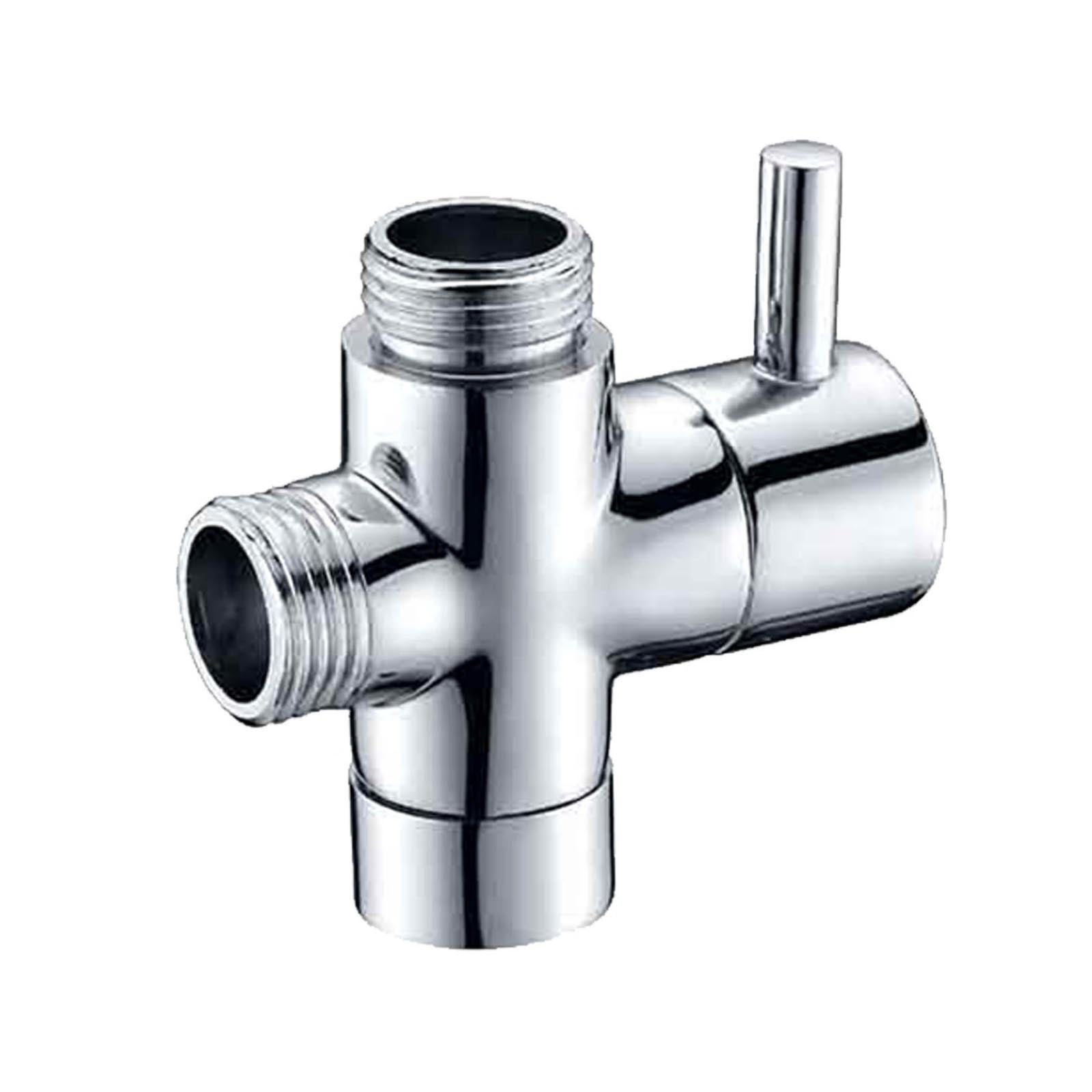 G1/2" End Diverter / Adaptor For Bathroom Toilet Bidet Or Shower Brass Chrome
