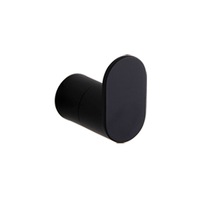 MATT BLACK Stainless Steel Round Robe Hook Clothes Towel Washball Hanger Holder
