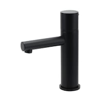 Matt Black Standard Basin Mixer Vanity Sink Faucet Bubble Tap Laundry No Handle
