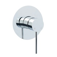 Watermark Bathroom Shower Round Pin Lever Hot Cold Mixer Shower Tap Brass Valve