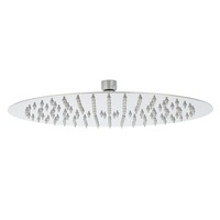 WELS 12" 30cm Thin Stainless Steel Round Rainfall Overhead Shower Head WaterMark