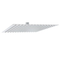 WELS 300x300mm 12" Ultra Thin Square Rainfall Shower Head Sprayer SS304 Chrome