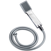 WELS 9L/M Ergonomic Plastic Single Spray Mode Hand Held Shower Head 150mm hose