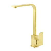 WELS Brushed Gold Gooseneck 360o Swivel Laundry Sink Kitchen Mixer Faucet Tap