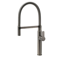 WELS Gun Metal Stainless steel Pull Out Spout Kitchen Sink Basin Mixer Swivel Faucet Tap